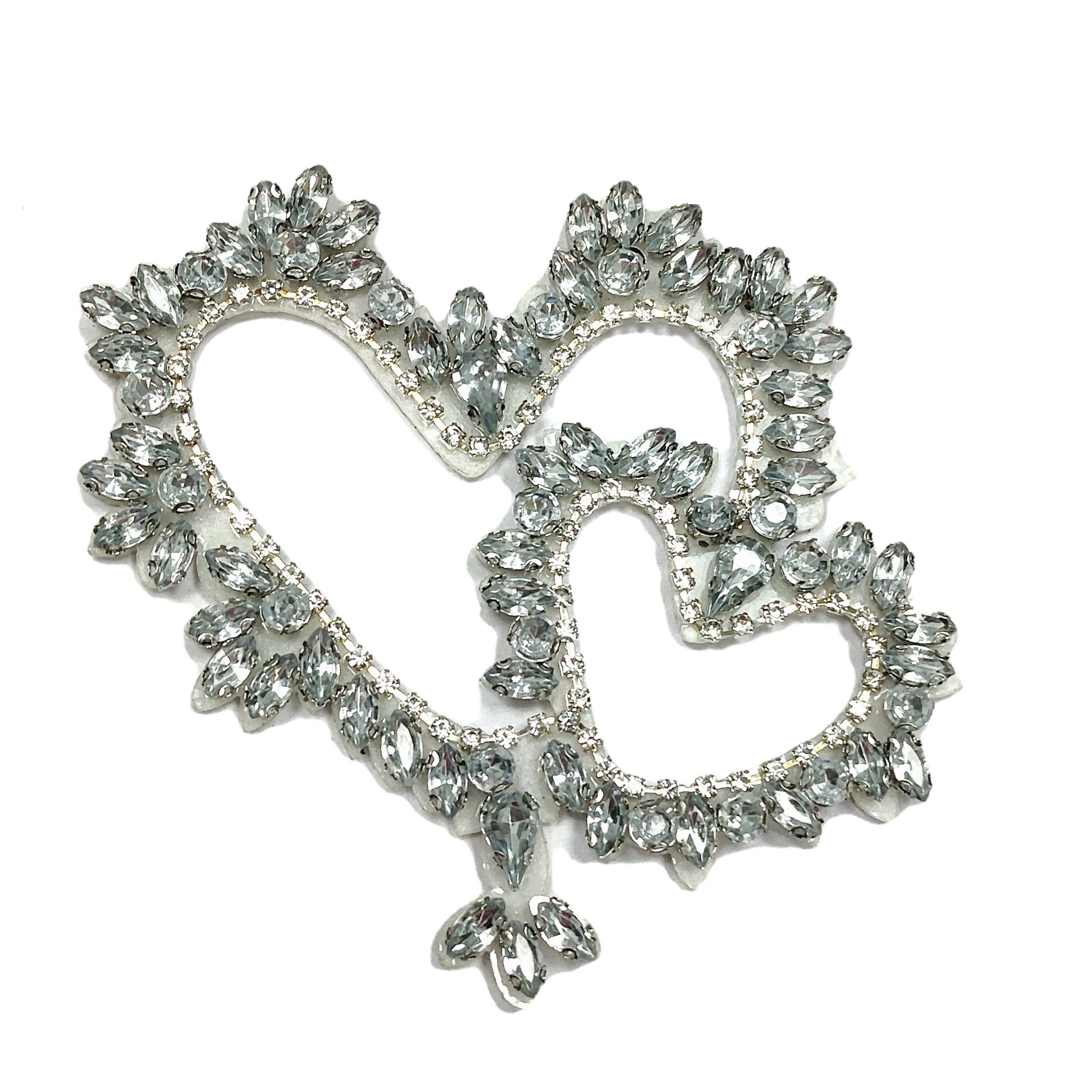 Taladro de vidrio hecho a mano, amor hueco, ojo de caballo, decoración de diamantes, accesorios de ropa, bolsos, pegatinas decorativas de todo fósforo, diamantes adhesivos