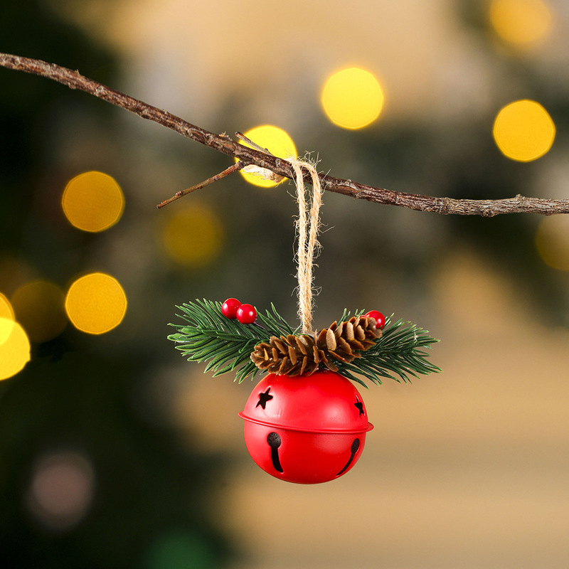 クロスボーダー新しいクリスマスツリーベルペンダントハンギングベル松ぼっくり風鈴クリスマスツリーペンダントクリスマス装飾|undefined