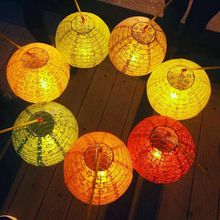 中秋节灯笼节日古风手提灯笼儿童diy镂空折叠灯装饰笼中国风手工