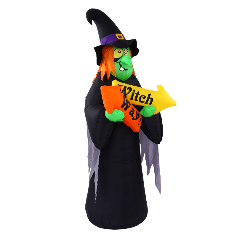 2022 spot transfronterizo Halloween fantasma bruja fantasma iluminación infláble decoración de modelo de aire