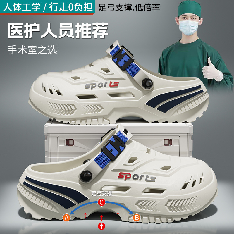 Croc shoes for men, beach sandals, slip-on shoes, non-slip soles, versatile trendy shoes for seaside vacations, lightweight and breathable footwear Croc shoes for men, beach sandals, slip-on shoes, non-slip soles, versatile trendy shoes for seaside vacations, lightweight and breathable footwear