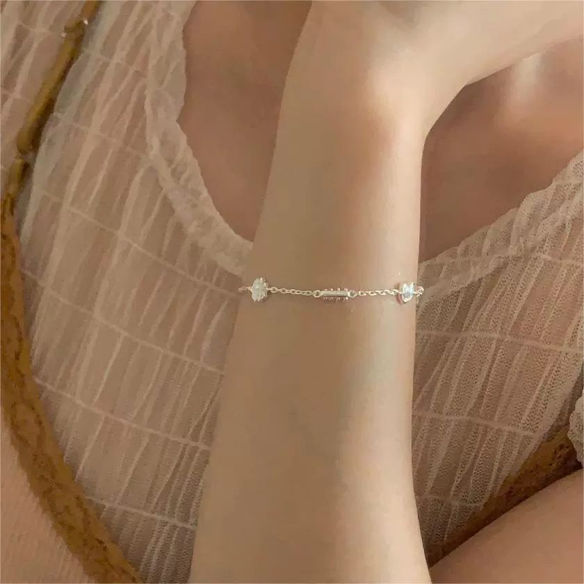 Кошелек, браслет, брендовая цепочка, Южная Корея, образец 925 пробы, простой и элегантный дизайн