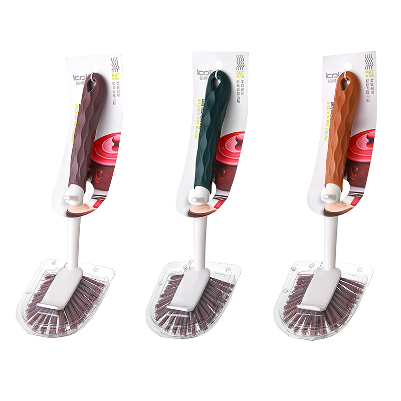 去污长柄洗锅刷厨房用品洗碗刷家用洗锅刷子水槽灶台清洁刷批发