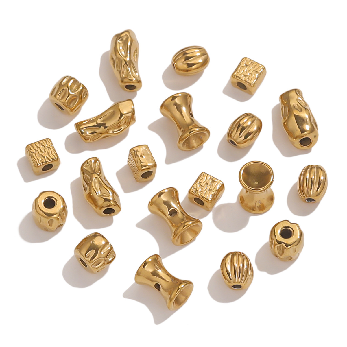 DIY Jewelry Accessories Classification 1 Piece 304 Stainless Steel Geometric DIY Jewelry Accessories Beads Spacer Bars