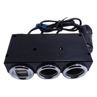 One-to-three-pair USB car charger one-to-three high-power car cigarette lighter with switch 3.1A car charger