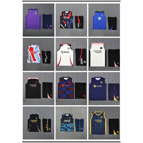 Factory direct hot vest suit Real Madrid Paris Manchester United Chelsea Inter Barcelona Corinthians Mineiro