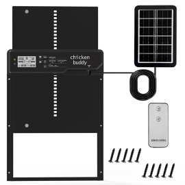 全自动智能鸡舍门鸡笼门直板门光感遥控手动定时开关跨境养殖设备