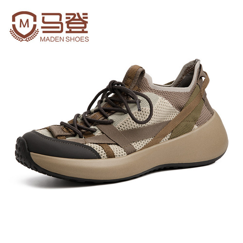  Spring Mesh Lightweight Breathable Running Shoes Men's Mountain Retro Casual Jogging Shoes Feiwei Outdoor Sports Shoes