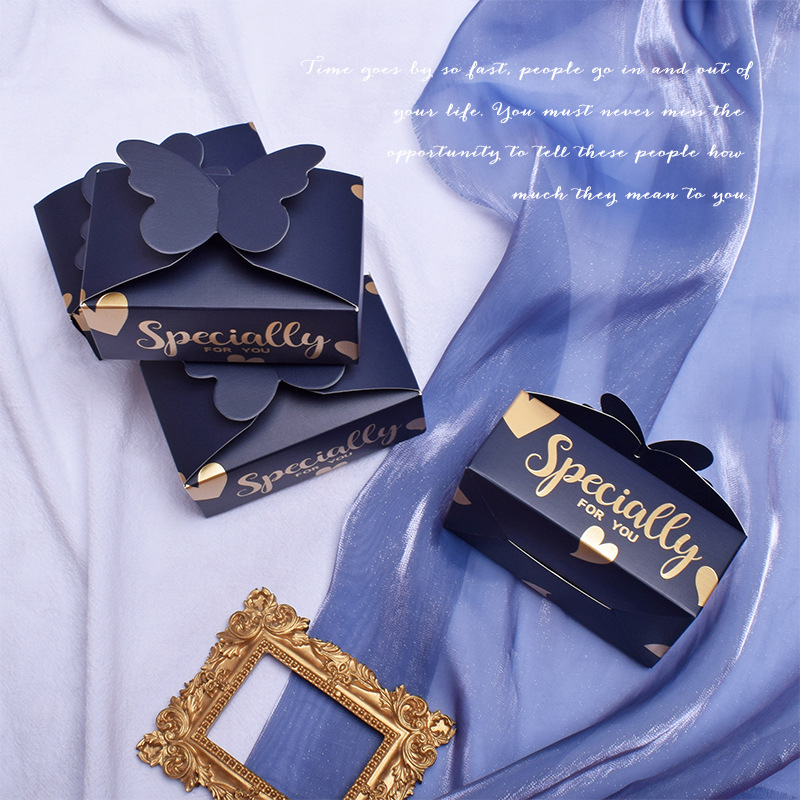 New Creative European Style High-End 3D Butterfly Wedding Candy Box, Wedding INS Candy Packaging Box, Candy Box