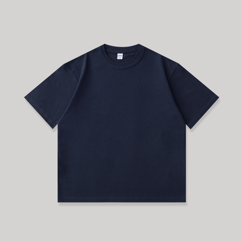 2026 american-style washed aka-mi cotton， loose-fit japanese-style heavyweight pure cotton 320gsm stiff short-sleeve shirt for men