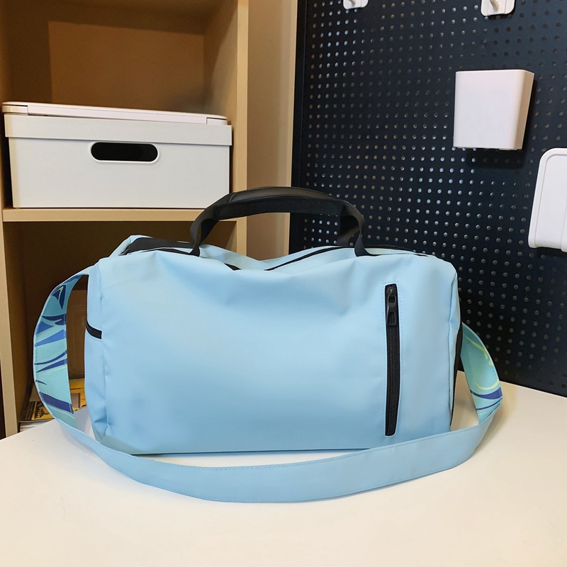 2024 color brillante, bolsa de viaje de pareja, separación seca y húmeda, cinturón independiente de almacenamiento de zapatos, bolsa deportiva casual