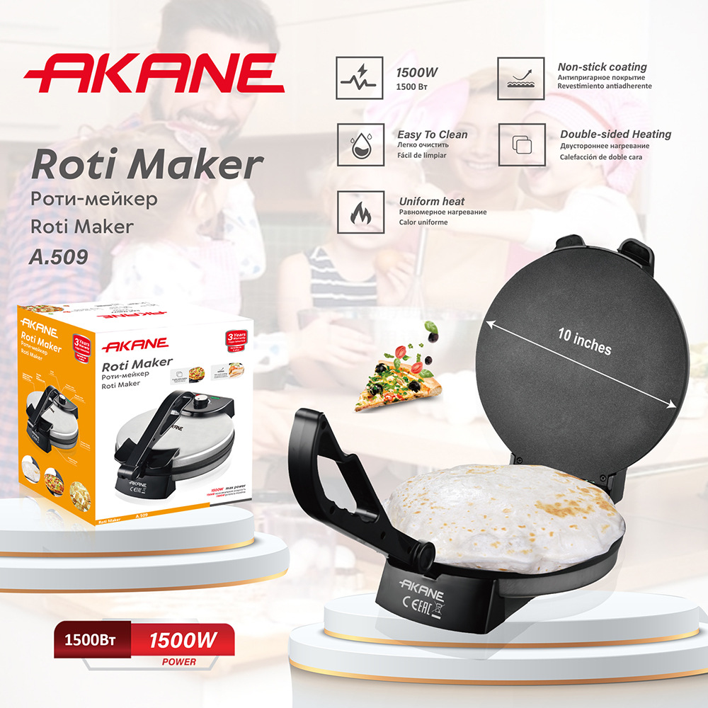 AKANE Cross-border European Standard Household Electric Pancake Maker, Spring Roll Machine, Ready-to-ship Crepe Maker_voghion.com