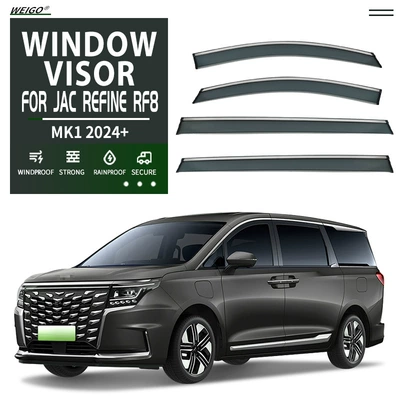 Suitable for Jac Refine Rf8 Window Visor (Rain shield) - standard-packaging-without-logo-jac-ruifeng-rf8-mk1-2024-pc-with-bright-strip-rain-shield