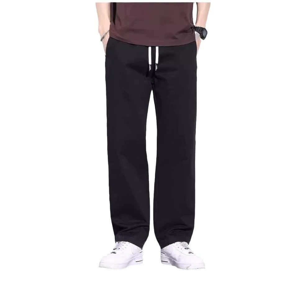 "Colored autumn sports trousers, American style, loose straight fit"