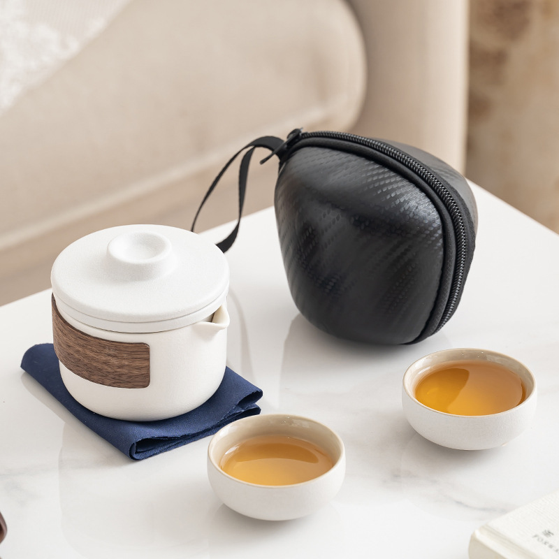 Crude pottery portable suit business gift speech and teapot outdoor camping high-end storage bag wholesale printed logo Crude pottery portable suit business gift speech and teapot outdoor camping high-end storage bag wholesale printed logo