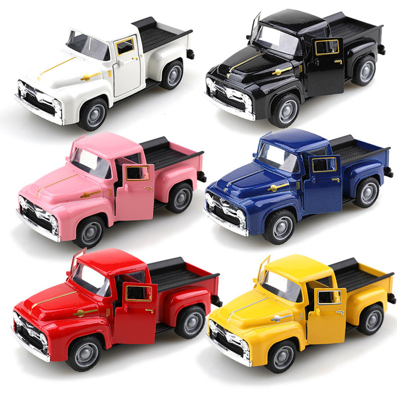 Bagged Retro Little Red Delivery Same Model Classic Car Alloy Pickup Toy Car Model Tatsuya Miyake Truck