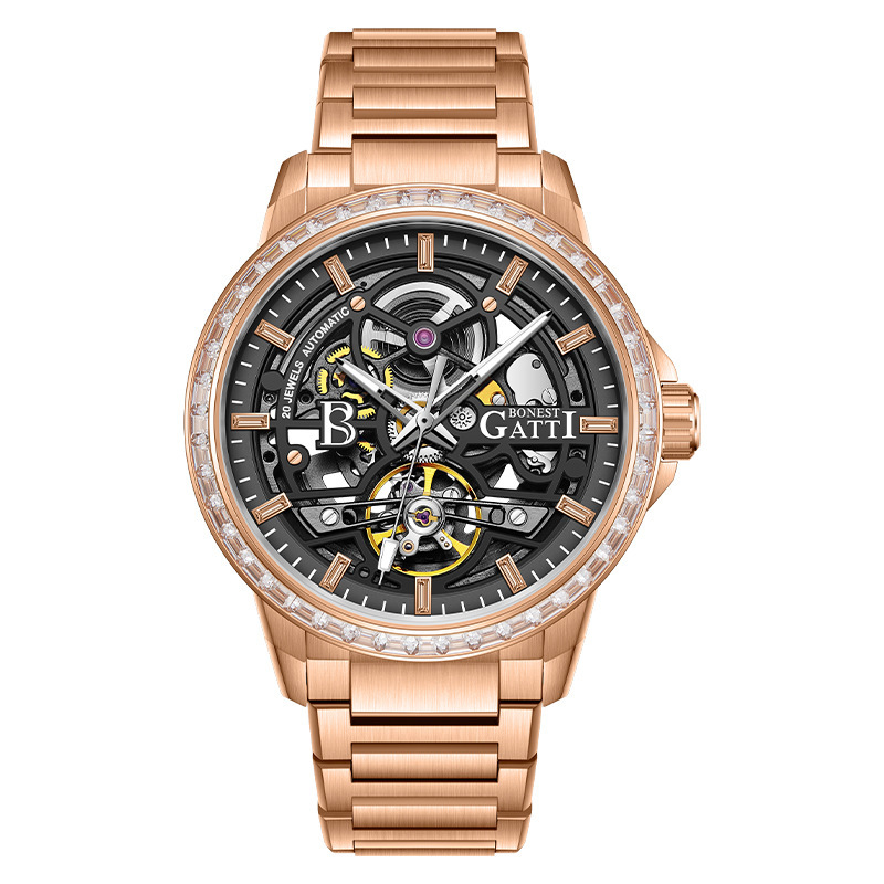 BONESTGATTI Bugatti new mechanical watch hollow automatic tourbillon watch genuine goods watch waterproof