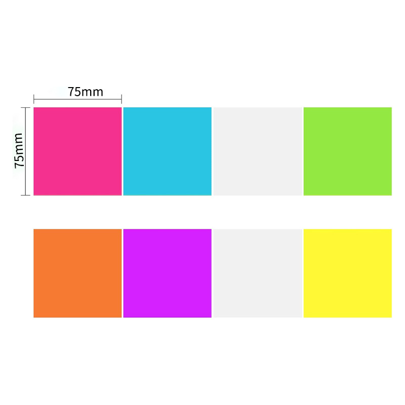 PET fluorescente nota estudiante clave marca puede ser escrito fuerte adhesivo plástico impermeable preguntas equivocadas transparente nota adhesiva