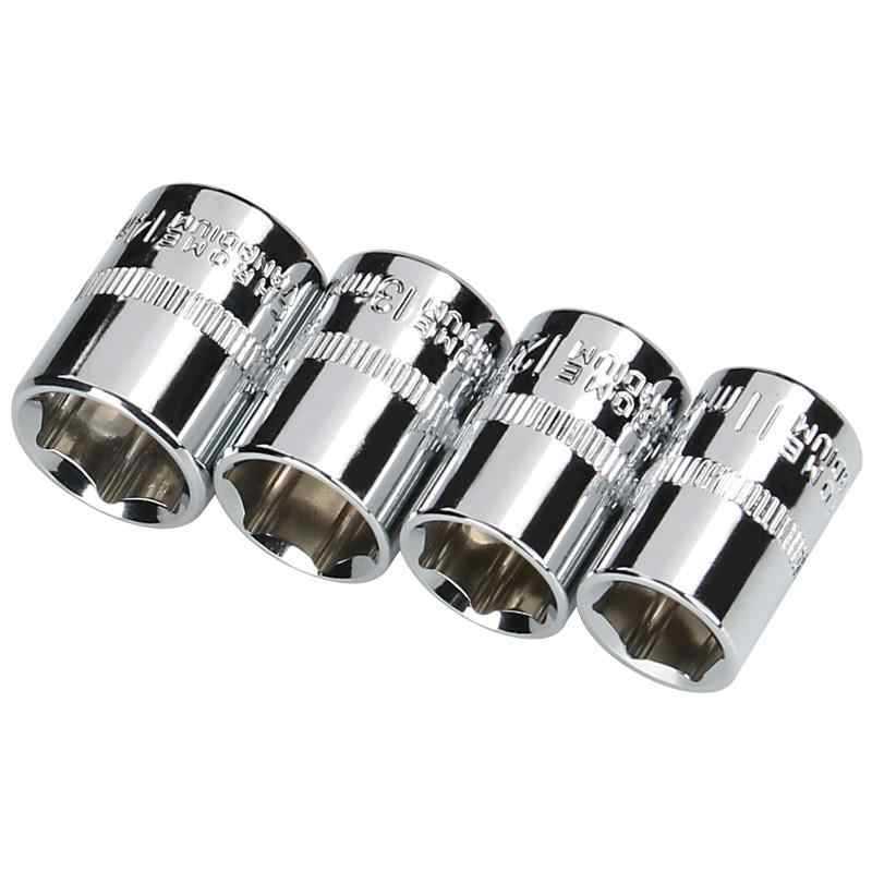 Kit de manguito corto, trinquete, llave de manguito, manguito de reparación de automóviles, cabeza de manguito de manguito de 1 / 4 de 6 ángulos.