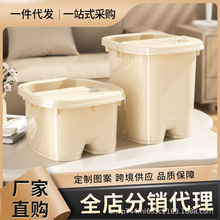 加大泡脚桶家用高深秋冬保温足浴桶学生宿舍过小腿熏蒸洗脚桶盆