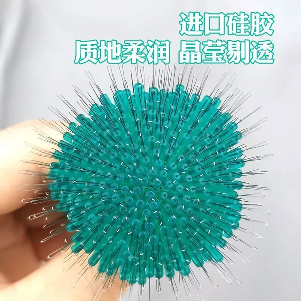 Ultra-tight competition-grade silicone space beans, premium quality, bulk 300 pieces, speckled aqua green, invisible ultra-small beans, small accessories