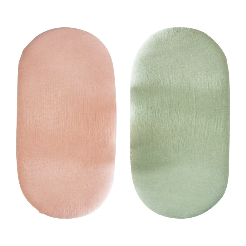 Детский креп, однотонный маленький чехол на кровать, односпальный чехол, хлопковый наматрасник, съемное детское покрывало на кровать, простыня