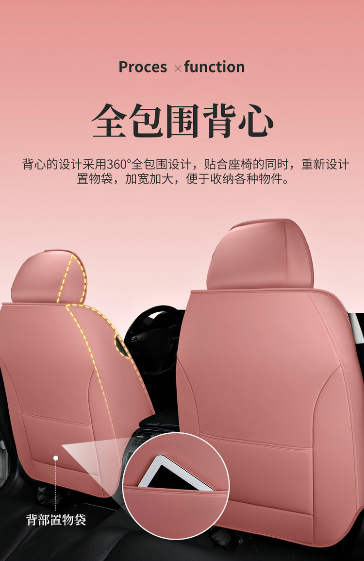 Factory Direct Sales Dropshipping All-Inclusive Leather Car Seat Cover Four-Season Universal Fully Surrounded Seat Cover Women's Seat Cushion