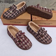 老北京布鞋冬季女棉鞋加绒注塑加底片女士二棉保暖妈妈鞋居家棉鞋