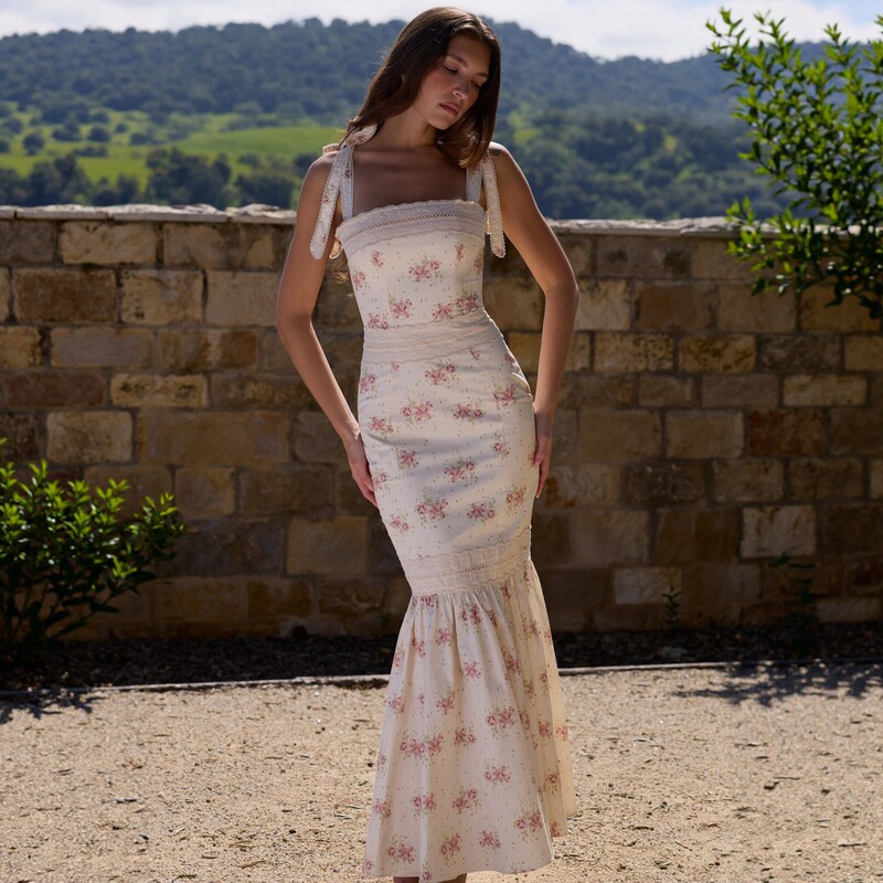 Export order! 2026 Spring New Women's French Country Style Extra-Long Mermaid Dress Export order! 2026 Spring New Women's French Country Style Extra-Long Mermaid Dress