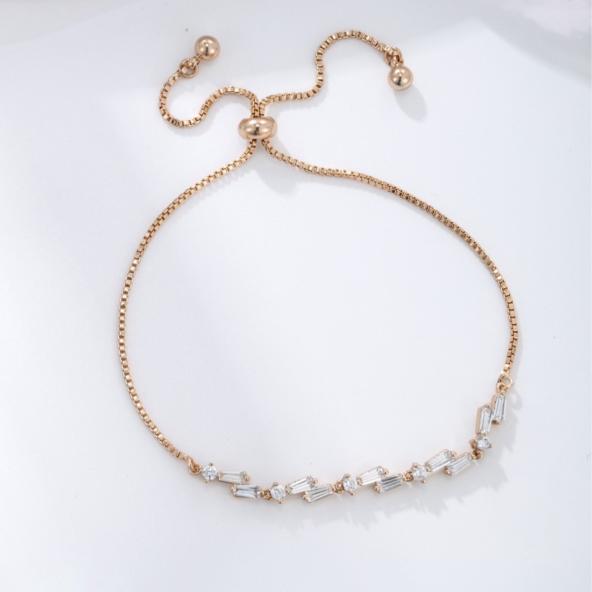 Xuping personalidad simple estirada caja joyas de brazalete de aleación ajustable de oro transfronterizo de 18 quilates mujeres