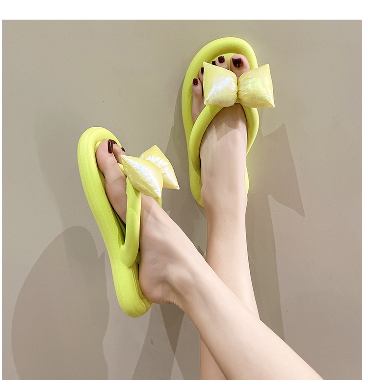 Women's Flip Flops Flat Bowknot Beach Sandals Summer Fairy Style_voghion.com