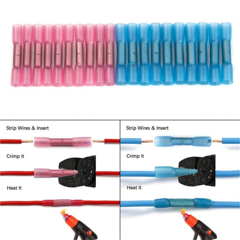 厂家直销热缩防水中间端子冷压接线端子紫铜热缩绝缘接线端头