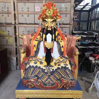 凤冠帽子龙五爷纯铜摆件五台山广济龙王求雨店铺财神道院供奉菩萨