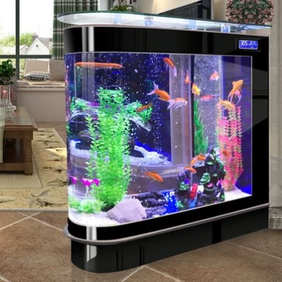 Аквариумный нижний фильтр, стеклянная перегородка, напольный экологический аквариум, гостиная, пуля, большая и средняя замена воды, без дуги