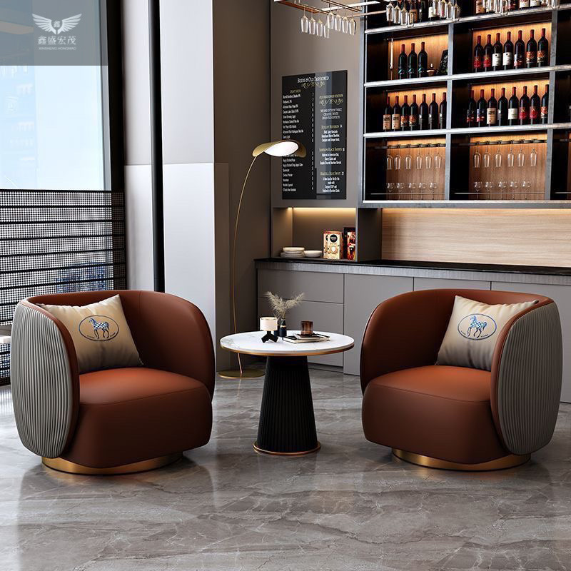 La oficina de ventas negocia sofás, mesas y sillas, recepción del hotel, salón de belleza de lujo ligero, área de salón de belleza de alta gama, combinación de reunión de ocio