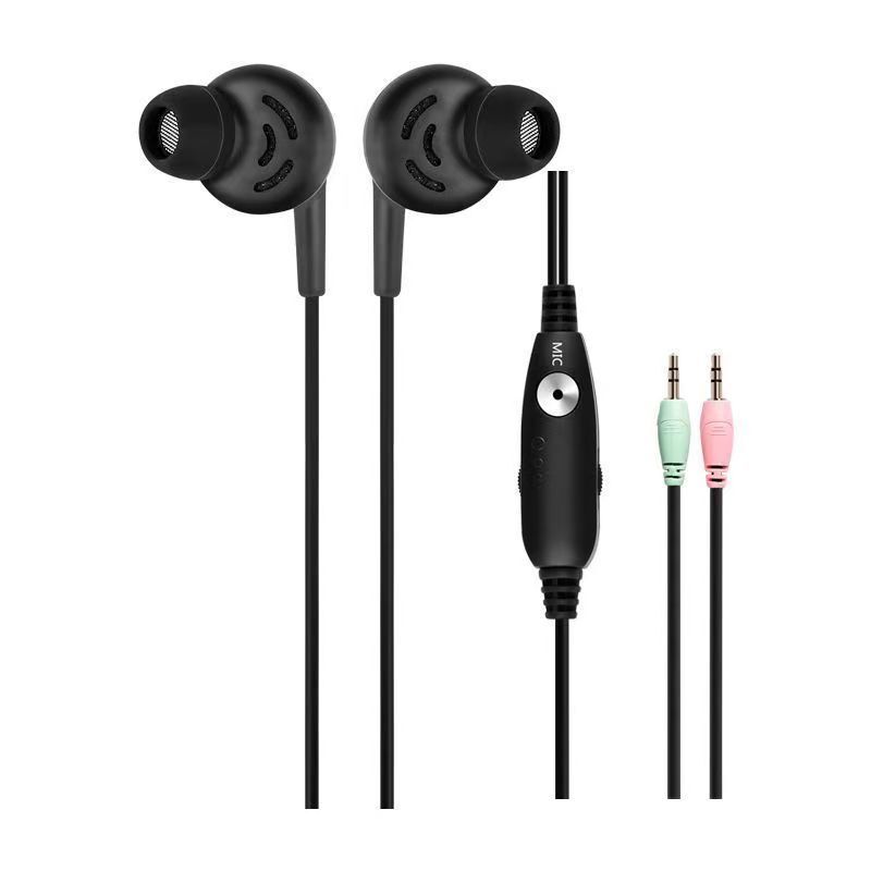 Danyin/Dianyin Dx-129 In-Ear Headphones with Microphone and Wire Control, Dual Plug Earbuds, Computer Laptop Headset Danyin/Dianyin Dx-129 In-Ear Headphones with Microphone and Wire Control, Dual Plug Earbuds, Computer Laptop Headset