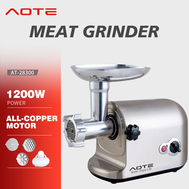 AOTE Electric Meat Grinder Desktop Multifunctional Kitchen Household Enema Machine High Power Meat Mixer_voghion.com
