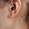 Spherical screw, small design universal earrings for sleep