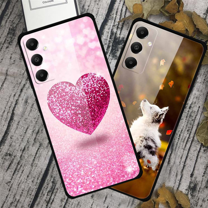 Suitable for Samsung A05S glass shell tempered hard shell mirror factory one cross-border generation hair wholesale anti-fall hot sale Suitable for Samsung A05S glass shell tempered hard shell mirror factory one cross-border generation hair wholesale anti-fall hot sale