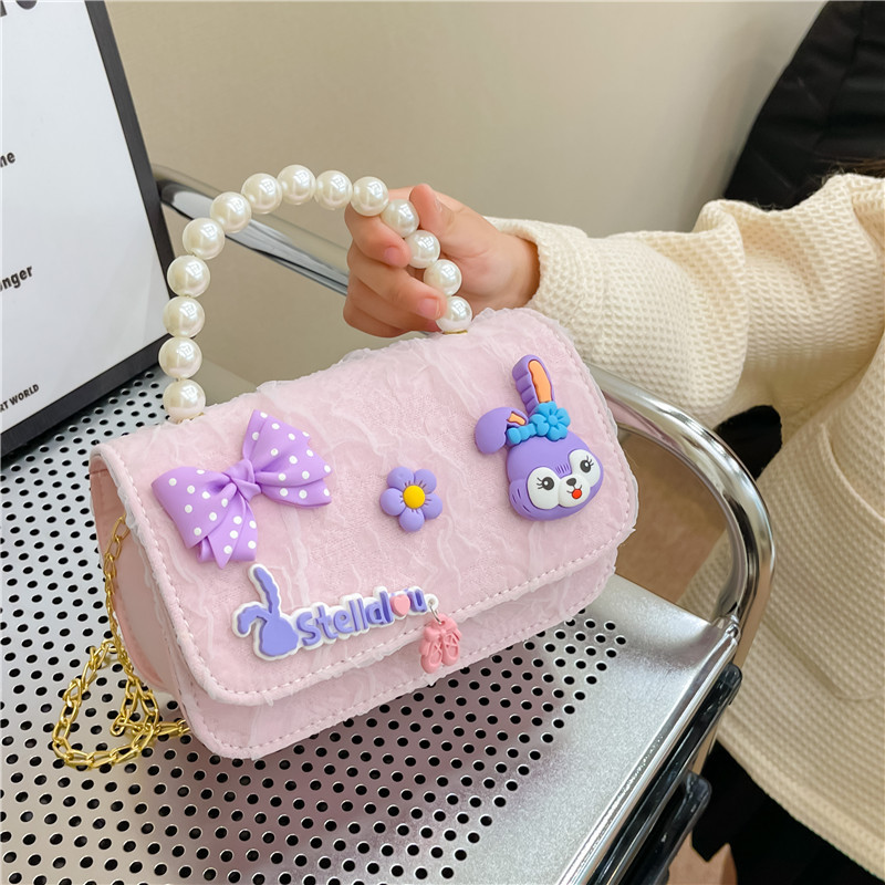 Moda estilo occidental bowknot hombro mensajero bolso lindo bebé monedero todo-Partido mini chica pequeña bolsa