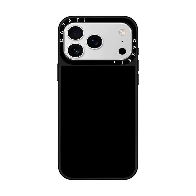 CS trendy brand, celebrity-style iPhone case, simple acrylic mirror finish, suitable for iPhone 18 Pro