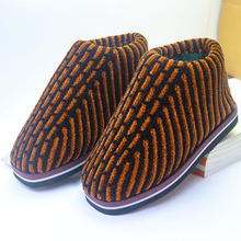 【成品毛线鞋】冬季保暖纯手工棉鞋男女包跟棉靴平跟居家手工鞋1