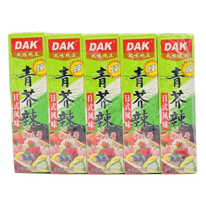 DAK горчичная паста 43 г горчичный соус васаби острый соус сырое филе рыбы независимая маленькая упаковка японская еда оптом вся коробка