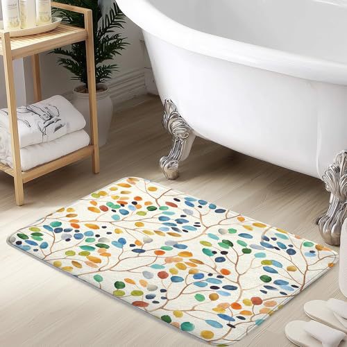 Alfombra de baño retro estadounidense transfronteriza absorción de agua de alta calidad alfombra de franela alfombra de suelo de ducha antisucia