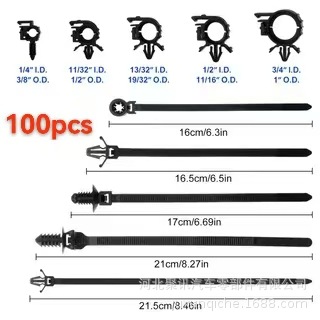 Polyurethane Nylon Automotive Wire Harness Fixing Clips 110/160Pcs Universal Car Body Accessories Export