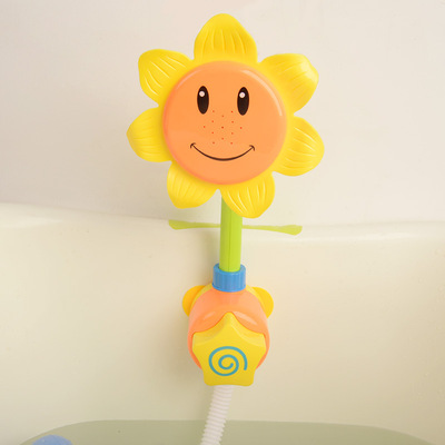 电动向日葵花洒喷头喷水儿童戏水宝宝洗澡小乌龟婴儿女孩男孩玩具