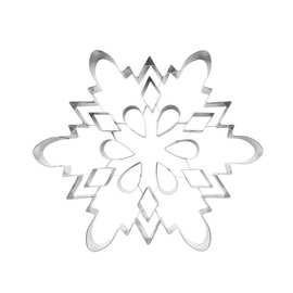 不锈钢圣诞节系列饼干模具大雪花曲奇蛋糕切模DIY烘焙用品