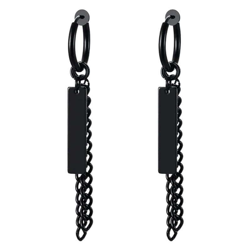 Ювелирный набор в европейском и американском ретро-стиле: серьги и кулон из нержавеющей стали, унисекс, оптом, как у интернет-знаменитостей