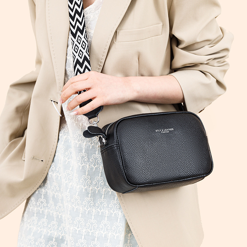 Head Layer Cowhide Small Square Bag Commuting Texture Crossbody Bag Genuine Leather Bag High-end And Versatile Shoulder Bag For Women_voghion.com
