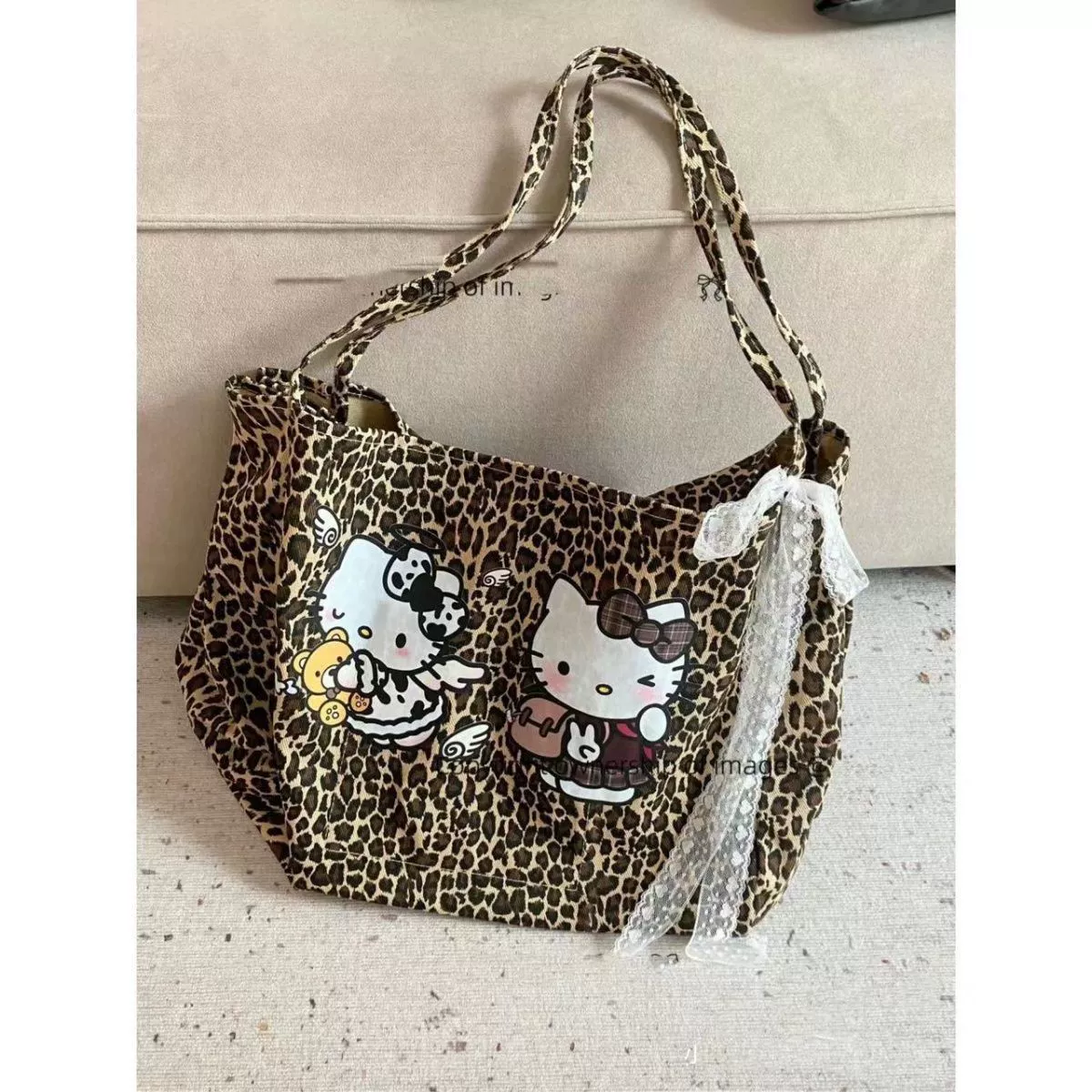 Hello Kitty, ретро-сумка на одно плечо, вместительный рюкзак, американский стиль